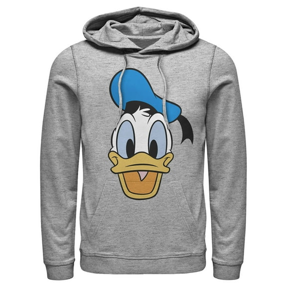 Men's Mickey & Friends Large Donald Duck  Pull Over Hoodie