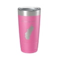 thumbnail image 1 of Saratoga Lake Map Tumbler Travel Mug Insulated Laser Engraved Coffee Cup New York 20 oz Pink, 1 of 1