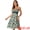 Green, variant on DARING DIVA Women's Floral Print Crochet Panel Midi Dresses XS Black