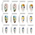 thumbnail image 3 of Colorfull Flowers Press on Nails,Medium Almond Fake Nails,Acrylic Glossy Glue on Nails,Removable Winter Spring Xmas False Nails for Girls Valentine Easter Holiday Daily Appointment Wear 24pcs, 3 of 5
