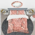 thumbnail image 2 of Designart 'Coral Toned Succulent' Mid-Century Modern Duvet Cover Set, 2 of 4