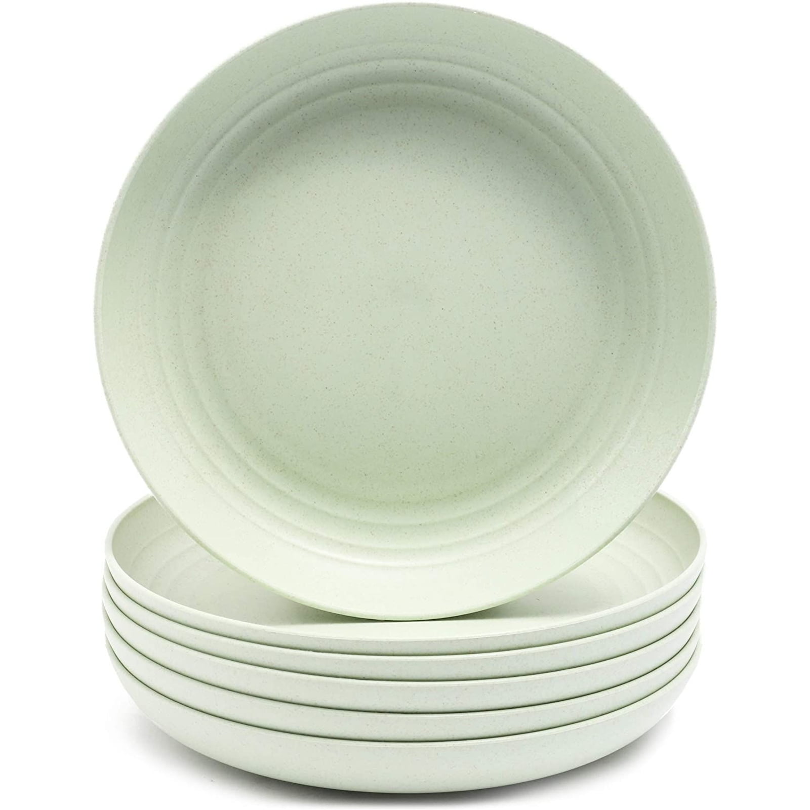 PACK OF 15 GREEN PAPER PLATES 9" ROUND DISPOSABLE FOR PARTY BIRTHDAY TABLEWARE