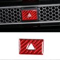 thumbnail image 2 of For 11Th Gen Honda Civic 2022 Carbon Fiber Warning Light Switch Button Cover Trim Sticker Frame Accessories Red, 2 of 5