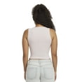 thumbnail image 3 of Mills by Millie Bobby Brown Women's Sleeveless Rib Deep V-Neck Tank Top, Sizes XXS-XXL, 3 of 5