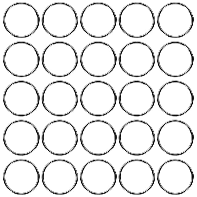 200 Pcs Bagues Fendues en Métal Petites Bagues Rondes pour Clés Bagues de Porte-Clés en Métal Porte-Clés Bagues Rondes pour Clés