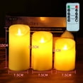 thumbnail image 4 of Vela electrónica LED con forma de vela de parafina que se balancea y se agita, para bar, boda, restaurante, iluminación con plomo, 4 of 6