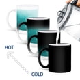 thumbnail image 4 of 3dRose, Pretty Floating White Circles On A Shimmering Turquoise Background, 11oz Magic Transforming Mug, 4 of 8