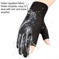 thumbnail image 3 of Eoperou 1 Pair Thicken Winter Gloves Windproof Keep Warm Wear-resistant Two Fingers Exposed Cold Protection Outdoor Motorcycle Gloves for Cycling, 3 of 7