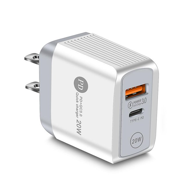 Cargador de carga rápida 3.0 USB tipo C Pd para 12 Pro Max Usb C, Regulación de EE. UU., Blanco Feliz Sencillez