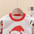 thumbnail image 5 of TOWED22 Toddler Baby Girl Clothes Cute Long Sleeve Sweatshirt Fall Winter Outfits Kids Joggers Pants 2Pcs Soft Set(Red,12-18 M), 5 of 6