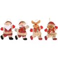 thumbnail image 2 of Christmas Decorations Sale Santa Claus Snowman Tree Decorations 4pcs, 2 of 5