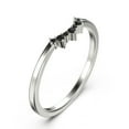 thumbnail image 2 of 0.10ct black diamond moissanite 10k White Gold Wedding Band, 2 of 4