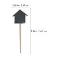 thumbnail image 3 of Miangastore 10Pcs Chalkboard Picks Small Garden Blackboards Message Inserted Cards, 3 of 8