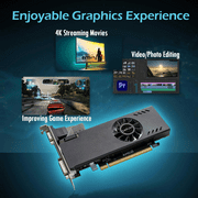 SAPLOS Radeon RX 550 Gaming Graphics Card,4GB,GDDR5,128 Bit,VGA DVI-D HDMI,Low Profile GPU,PCI Express X8,PC Video Card