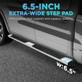 thumbnail image 3 of PZ 6.5" Double Cab Running Boards for 2007-2018 Chevy Silverado/GMC Sierra 1500, 2007-2019 for 2500HD 3500HD 2019 LD, Mirror Stainless Steel Side Steps Rails Nerf Bars Ridge Pattern, 3 of 16