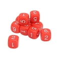 thumbnail image 1 of 20PCS 16mm Number  Plastic 6 Sided Polyhedral  Set with Round Corners for Board Games Numeral Teaching Math Activities, 1 of 7