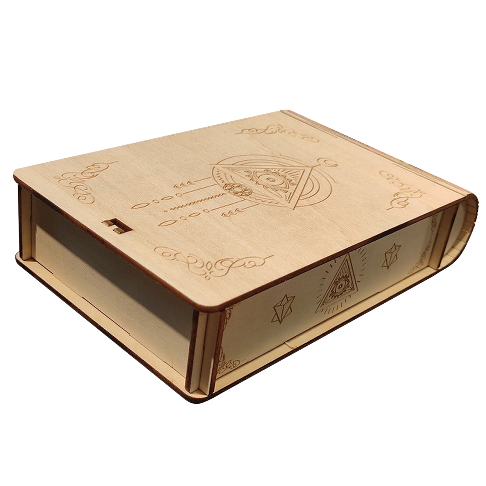 Wooden Treasure Box - Card Deck Box - Tarot Card Holder With Pattern - Tarot  Card Case For Jewelry, Keepsake, Treasure, Trinket, Decor, Game -  Walmart.com