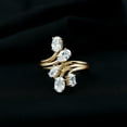 thumbnail image 6 of Rosec Jewels Lab Grown Diamond Cocktail Ring for Women - Ef-Vs Quality Certified Diamond Bypass Ring - with Jewelry Box, 14K Yellow Gold, US 7.50, 6 of 8