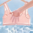thumbnail image 6 of Ohufall Plus Size Sport Bras for Women Breathable Mesh Full Coverage Soft Bras Light Front-Closing Wireless Gathering Push Up Bralettes, 6 of 7
