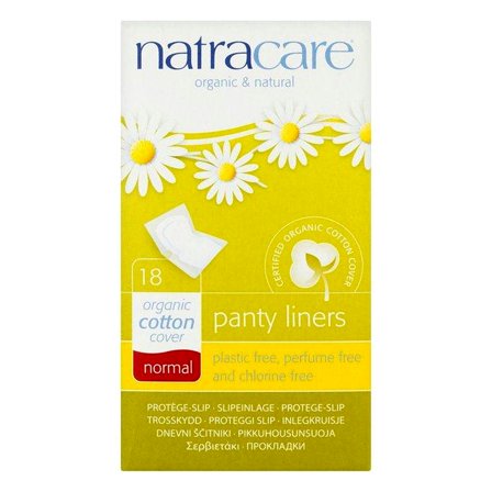 Natracare Natural Organic Wrapped Panty Liners, Normal, 18 Ct
