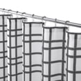 thumbnail image 5 of Mainstays 14 Piece Black & White Leave Grid Shower Curtain Set – 72" x 72" Faux Linen Fabric Curtain, Waterproof PEVA Liner & Metal Hooks, Machine Washable, 5 of 12