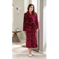 thumbnail image 3 of Richie House Women's Plush Soft Warm Fleece Bathrobe Robe RHW2881, 3 of 3