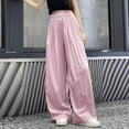 thumbnail image 4 of tarylea Toddler Clothes Girls Wide Leg Pants Drawstring Casual Lightweight Flowy Palazzo Lounge Pants, 4 of 6