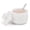 White, variant on Radicaln Marble Salt Cellar with Lid and Spoon 3 inch Green Handmade Salt Jar and Table Salt Storage For Kitchen Countertop, Ideal Salt Container, Salt Dish and Sugar Bowl For Table