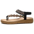 thumbnail image 1 of Sandalias planas de playa transpirables para mujer sandalias bohemias de verano zapatos para caminar al aire libre, 1 of 8