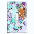 thumbnail image 2 of Metal Light Switch Wall Plate Outlet Cover (Mermaid Starfish Unicorn Cat Bubble Glitter Print Pastel - Single Toggle), 2 of 2