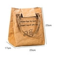 thumbnail image 4 of Abbracc Multifunctional Lunch Box Tote Bag Reusable Tearproof Portable for Gifts Brown, 4 of 4
