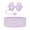 Aster Purple, variant on Grit & Grace Heart Scroll Shorty Boot + Gracie Topper - Gold Gloss, Fits Select 20-40oz
