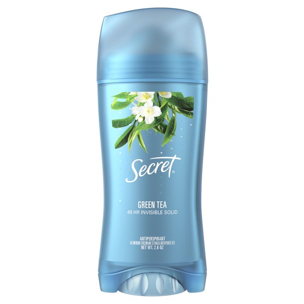 Secret Invisible Solid Antiperspirant Deodorant Green Tea 2.6 oz