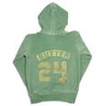 thumbnail image 4 of Butter Super Soft Long Sleeve Screen Print and Embellished Zip Hoodie Sweatshirt, 24953 acid green / 5, 4 of 7