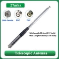 thumbnail image 4 of Antena Telescópica 27MHZ Conector BNC Antena para Radios de Corta Antena de Varilla Walkie Talkie, 4 of 5