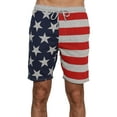 thumbnail image 3 of Prestigez Mens Boxer Shorts USA Flag Pajama Loungewear, Stars, Size: Medium, 3 of 5