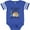 Football Blue and White, variant on Inktastic My Great Aunt Loves Me with Sloth and Hearts Boys or Girls Baby Bodysuit