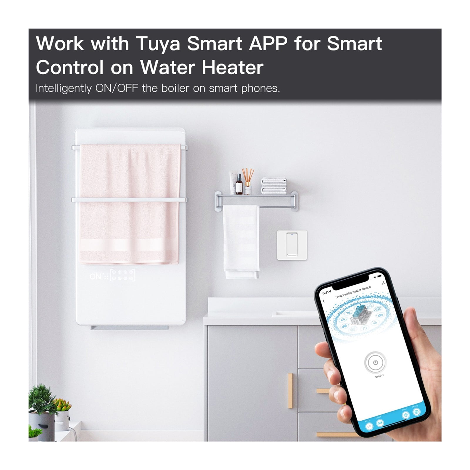Water Heater Switch Smart Boiler Controllr Wireless Tuya Timer APP For Heating Water Home Vioce ,Trusted and Reliable