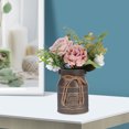 thumbnail image 1 of IFANLANDOR Florero De Hierro Con Asa Estilo Retro Para Arreglo Floral Decorativo En Hogar, 1 of 6