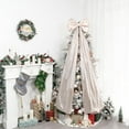 thumbnail image 4 of Guvpev Christmas Tree Topper Bow, 67x16 Inch Rose Gold Extra Large Room Decor Ribbon Bow for Wedding, Valentine's Day, Birthday Party Decor, Giant Xmas Decorations for Christmas Tree, Mantel, Wall, 4 of 14