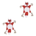thumbnail image 1 of Transemion Polyester Stylish Pet Toy For Dogs Easy To Clean And Safe For Playtime Good Gift Plush Dog Toy fox 2Set, 1 of 6