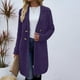 thumbnail image 5 of Chaqueta y abrigo informal de manga larga con capucha para mujer, color liso, manga larga, con cremallera, bolsillo, sudadera, chaqueta, abrigo para mujer, 5 of 7
