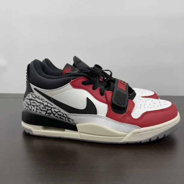 A i r-Jor-dan Legacy 312 Low Chicago Summit White Black Varsity Red Mens 8.5