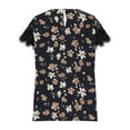 thumbnail image 4 of Birdeem Womens Summer Printed Short-Sleeved Round-Neck Shirt Casual Loose Leopard Print, 4 of 6