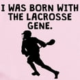 thumbnail image 2 of CafePress - Born With The Lacrosse Gene Body Suit - Long Sleeve Cotton Baby Bodysuit, 2 of 4