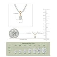 thumbnail image 5 of Dazzlingrock Collection 0.25 Cttw Oval Solitaire Lab Grown White Diamond 4 Prong Pendant Necklace with 18 inch Silver Chain for Women in 18K Solid Rose Gold, 5 of 6