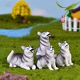 thumbnail image 3 of 8PCS Dog Figurine Decorative Creative Lovely Animal Statue Decor Dog Miniature, 3 of 9
