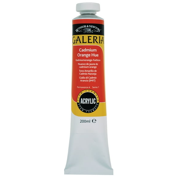 Winsor & Newton Galeria Acyrlic, 200ml, Cadmium Orange Hue
