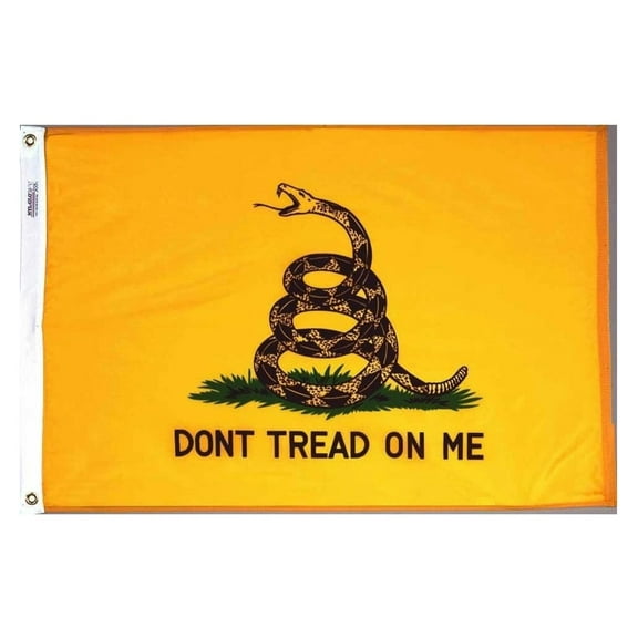 3 ft. x 5 ft. Nyl-Glo Gadsden Don't Tread on Me Rattlesnake Flag