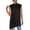 black, variant on Alfani Womens Tie Neck Asymmetrical Tunic Top Black L